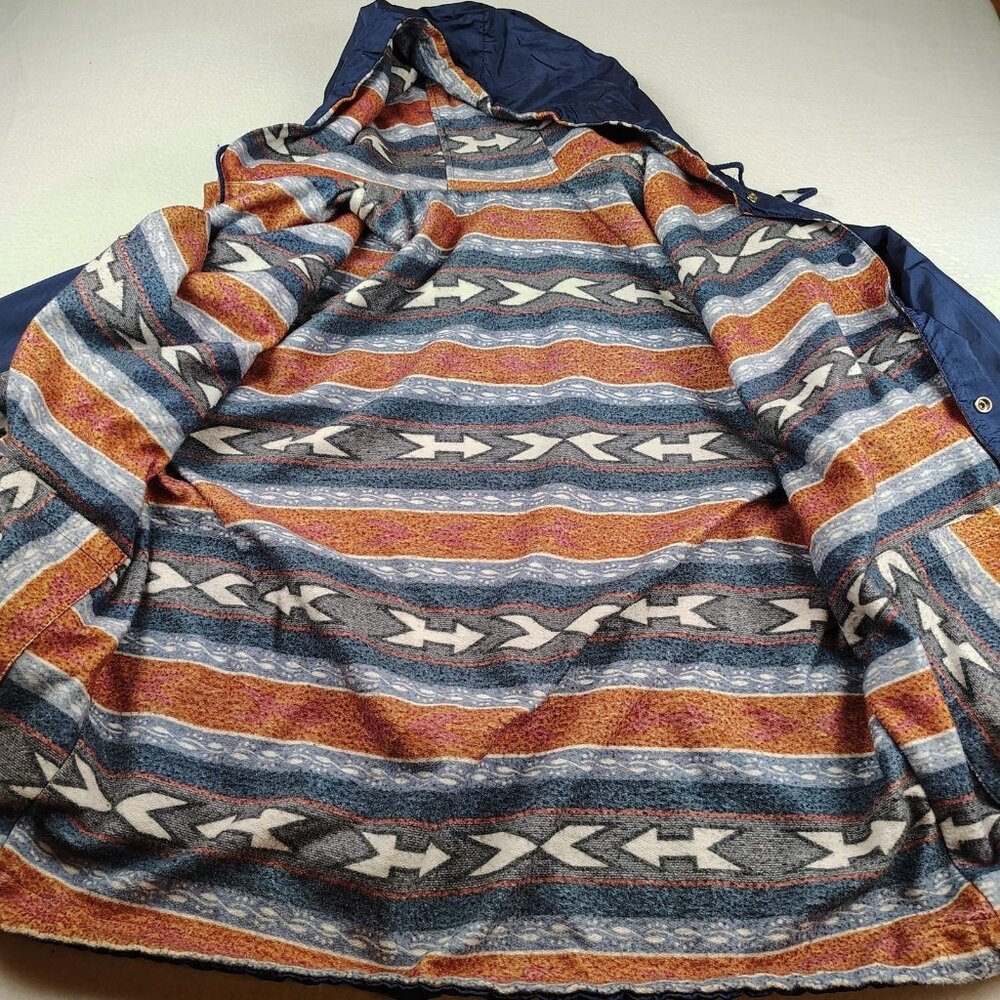 British Mist Jacket Mens sz M Hooded Reversible Windbreaker - Picture 4 of 9